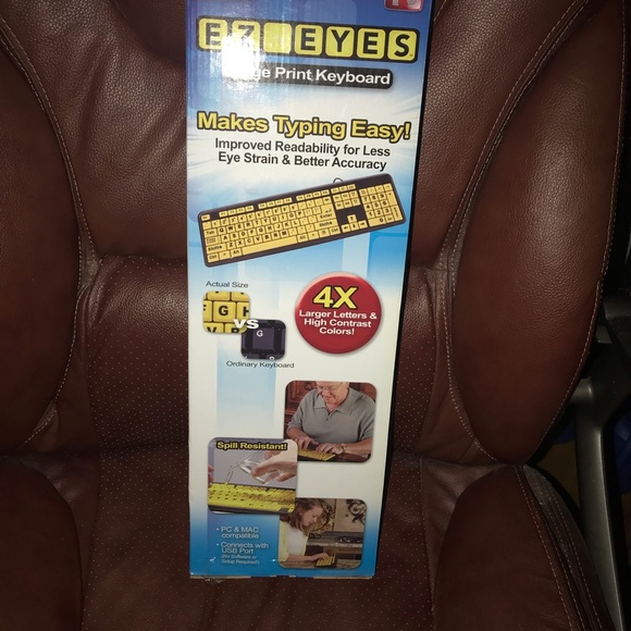 Large Print Keyboard EZ EYES - Picture 3 of 5